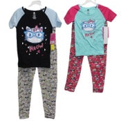 Wholesale - 2pc "MEOW" GIRLS SLEEP SET (2 ASST PRINTS -SIZE: 4/5,6/7,8/10,12/14), UPC: 636458335229